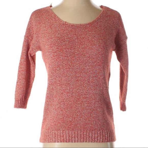 Gap orange & white knit pullover sweater xs - Picture 7 of 8